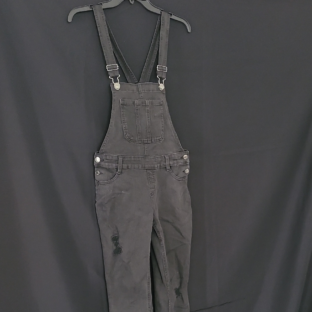 Justice Black Girls Denim Overalls